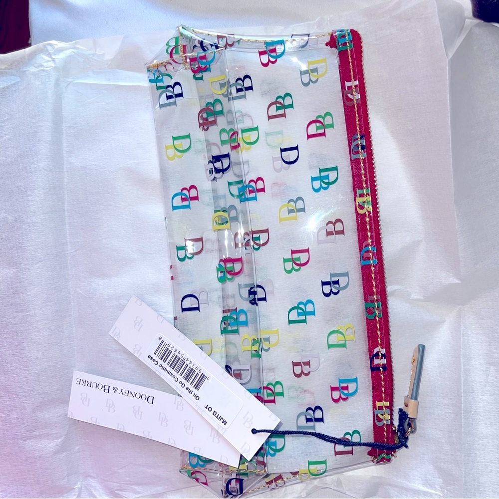 Dooney & Burke makeup, bathroom accessories, bag. New with tags